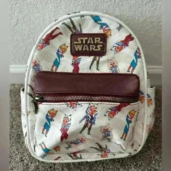 Star Wars Ahsoka Tano Allover Print Mini Backpack - Picture 1 of 9
